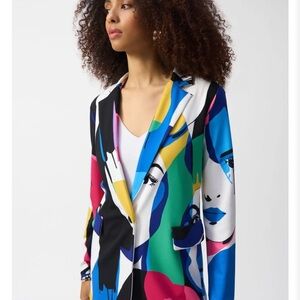 Joseph Ribkoff Multicolor Abstract Blazer